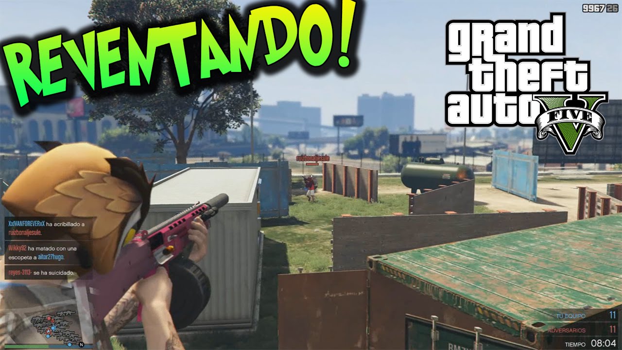 GTA V PARTIDA A MUERTE! COMO LA LIAMOS!! CUIDADO CON LA ESCOPETA DE LA MUERTE xFaRgAnx