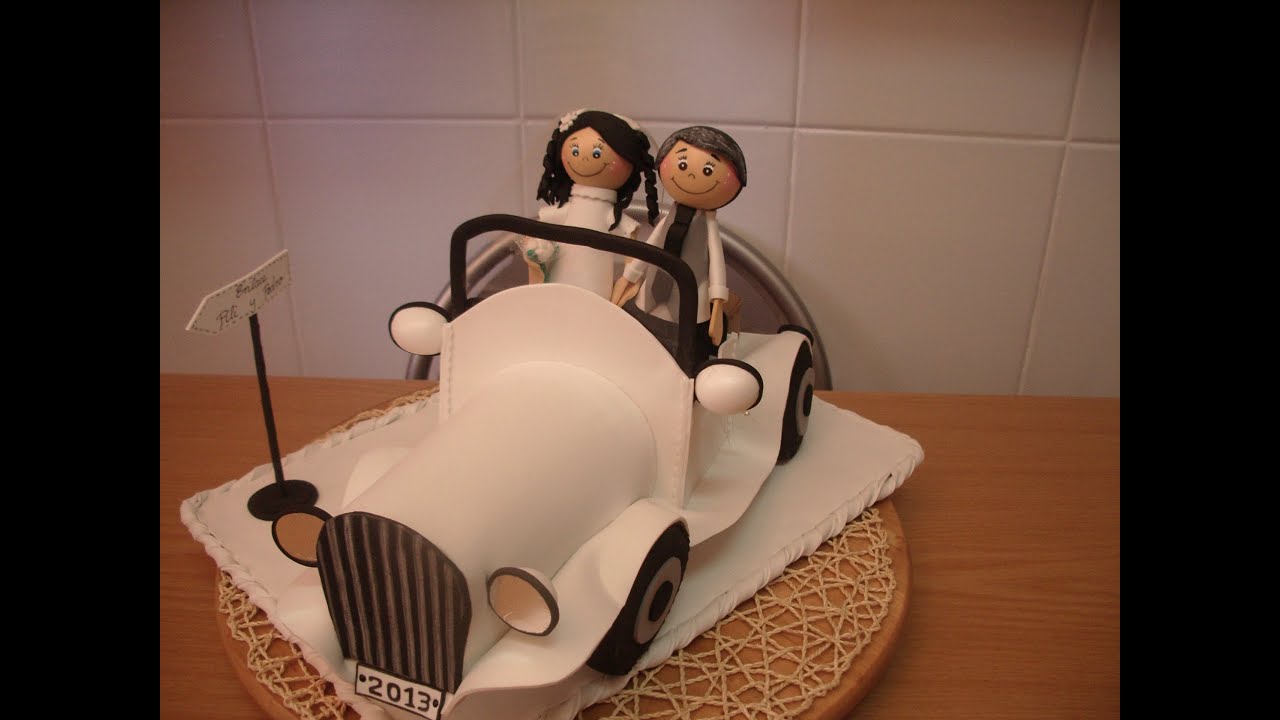 COMO HACER COCHE DE NOVIOS EN GOMA EVA
