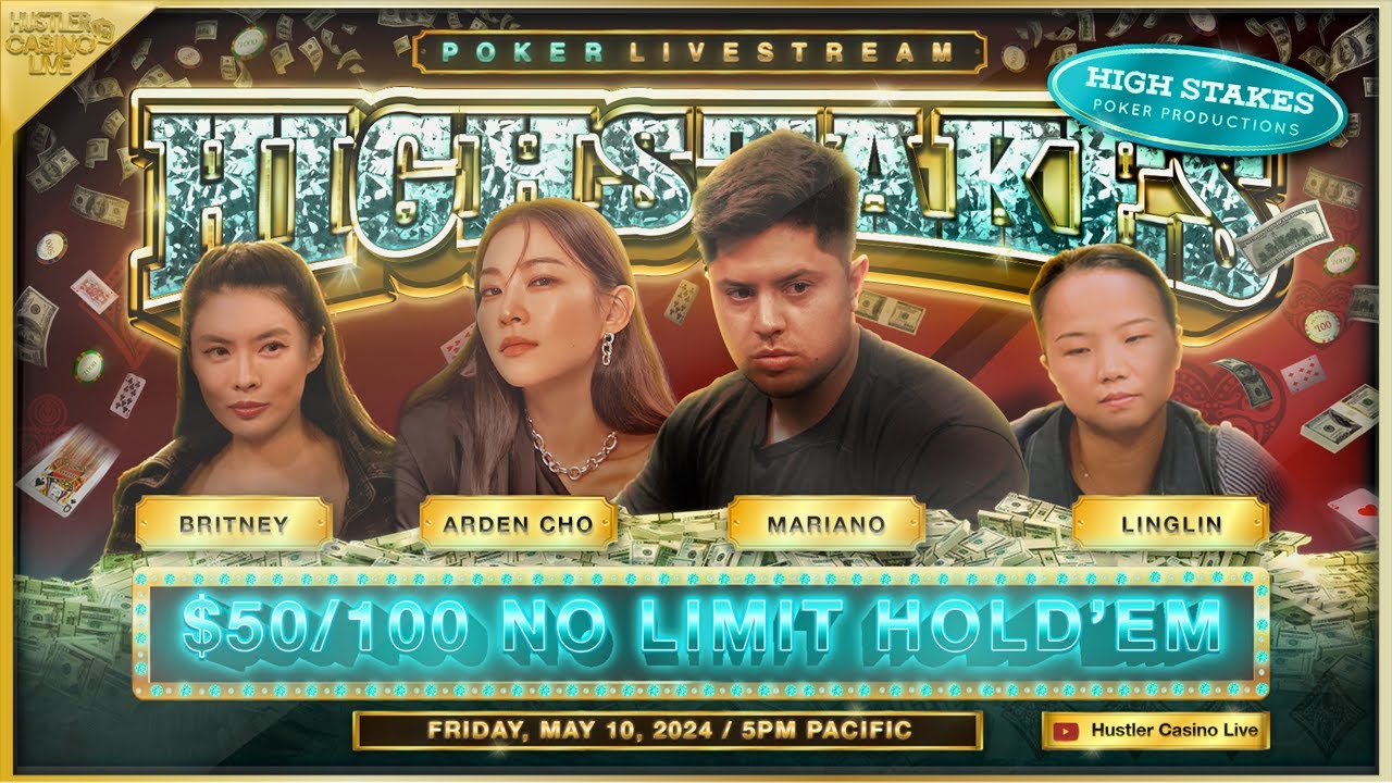 HIGH STAKES $50/100! Arden Cho, Linglin, Britney, Mariano & Dylan Flashner - Commentary by Christian
