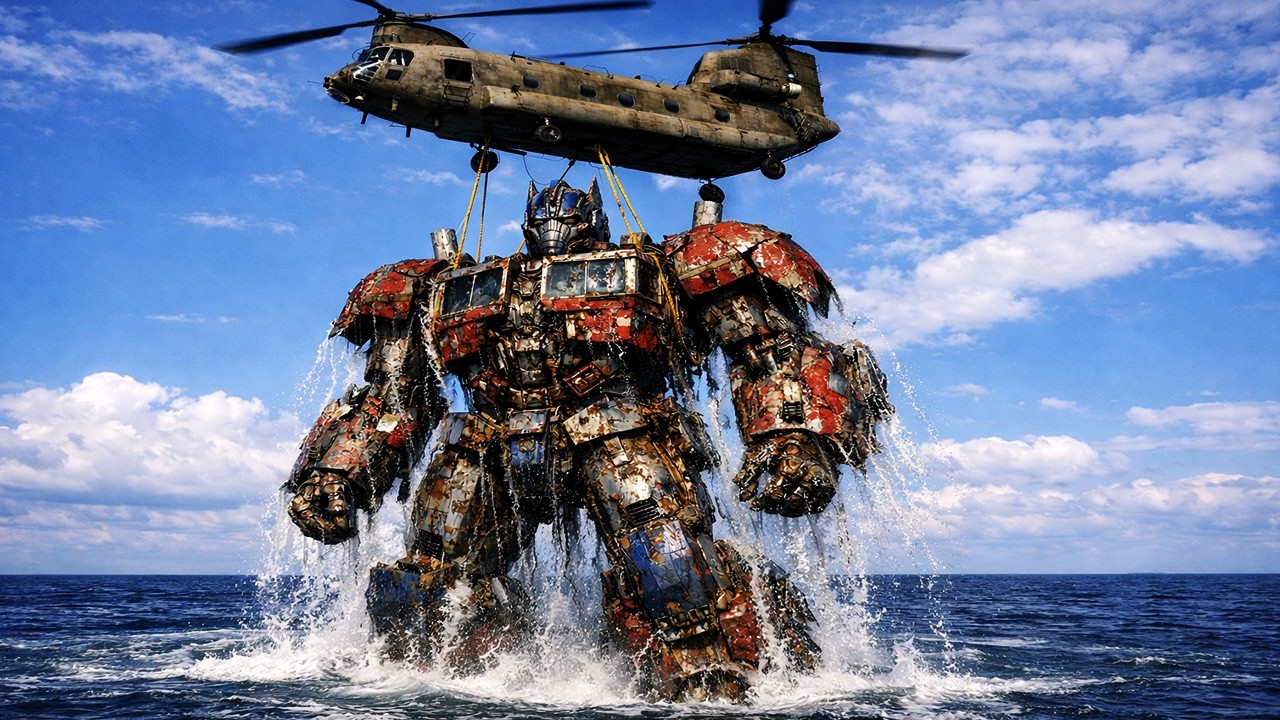 We Found & Restored a GIANT Optimus Prime Robot From Ocean