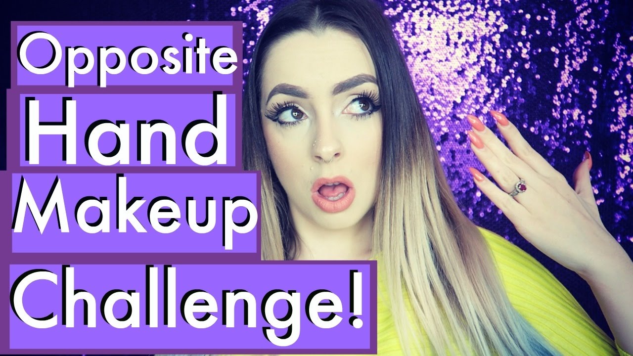 Full Face USING MY OPPOSITE HAND Challenge!!!