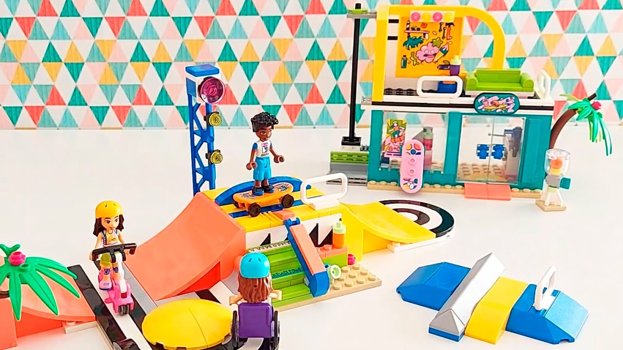 Lego Friends skate park 41751 El parque de skate 2023 collection speed build & review
