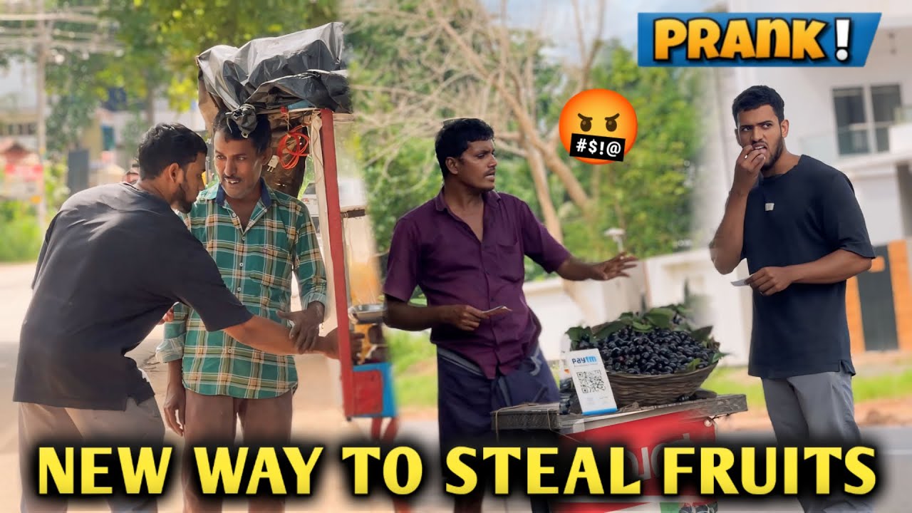 NEW WAY TO STEAL FRUITS PRANK!!😌🔥🤬 #prank #public