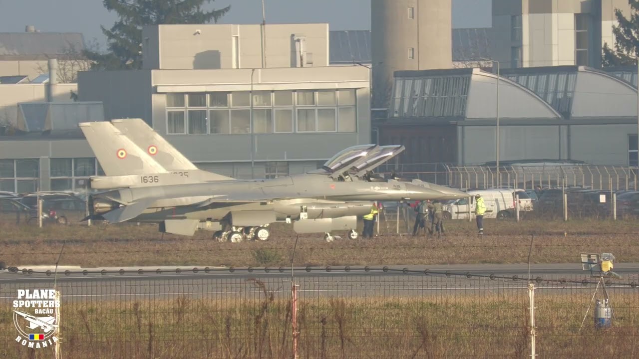 F16 Romanian Air Force - preparing and taxi.