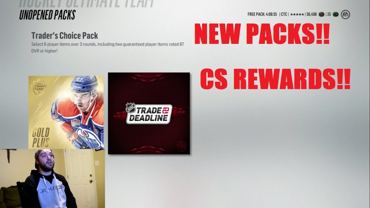 TRADE DEADLINE AND CS REWARD PACK OPENING! - NHL 18 - Hockey Ultimate Team