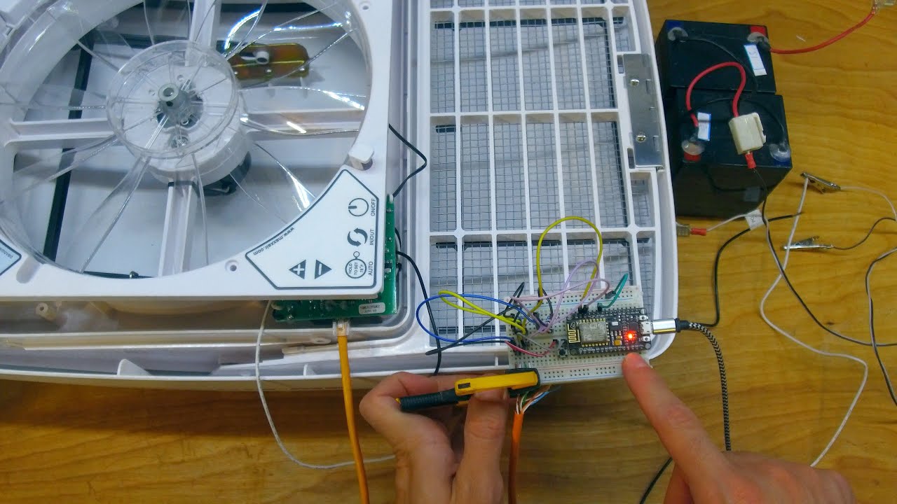 Adding smart controls to a MaxxFan using ethernet