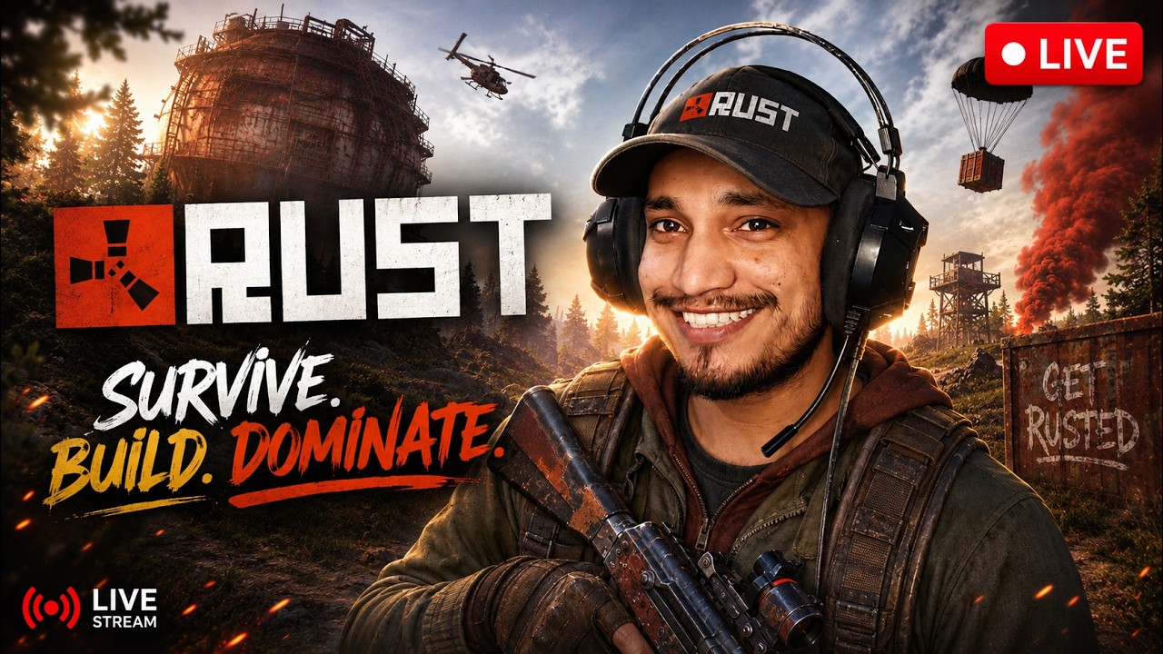 🔴 VALORANT Done! Now It's Time for RUST &ndash; Crafting, Surviving & Grinding