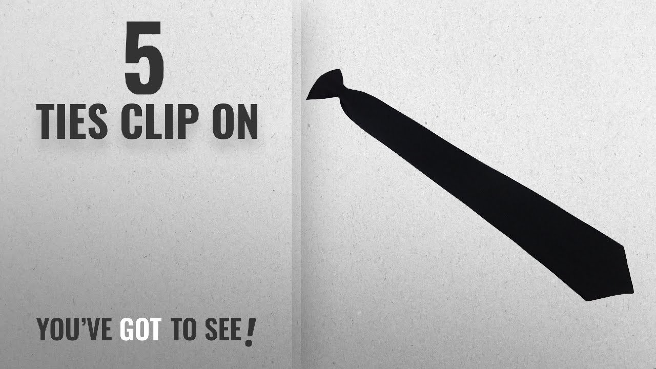 Top 10 Ties Clip On [2018]: Black Clip On Tie &pound;3.88