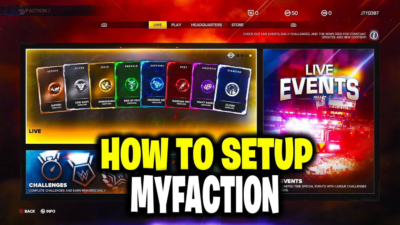 HOW TO SETUP MYFACTION IN WWE 2K23