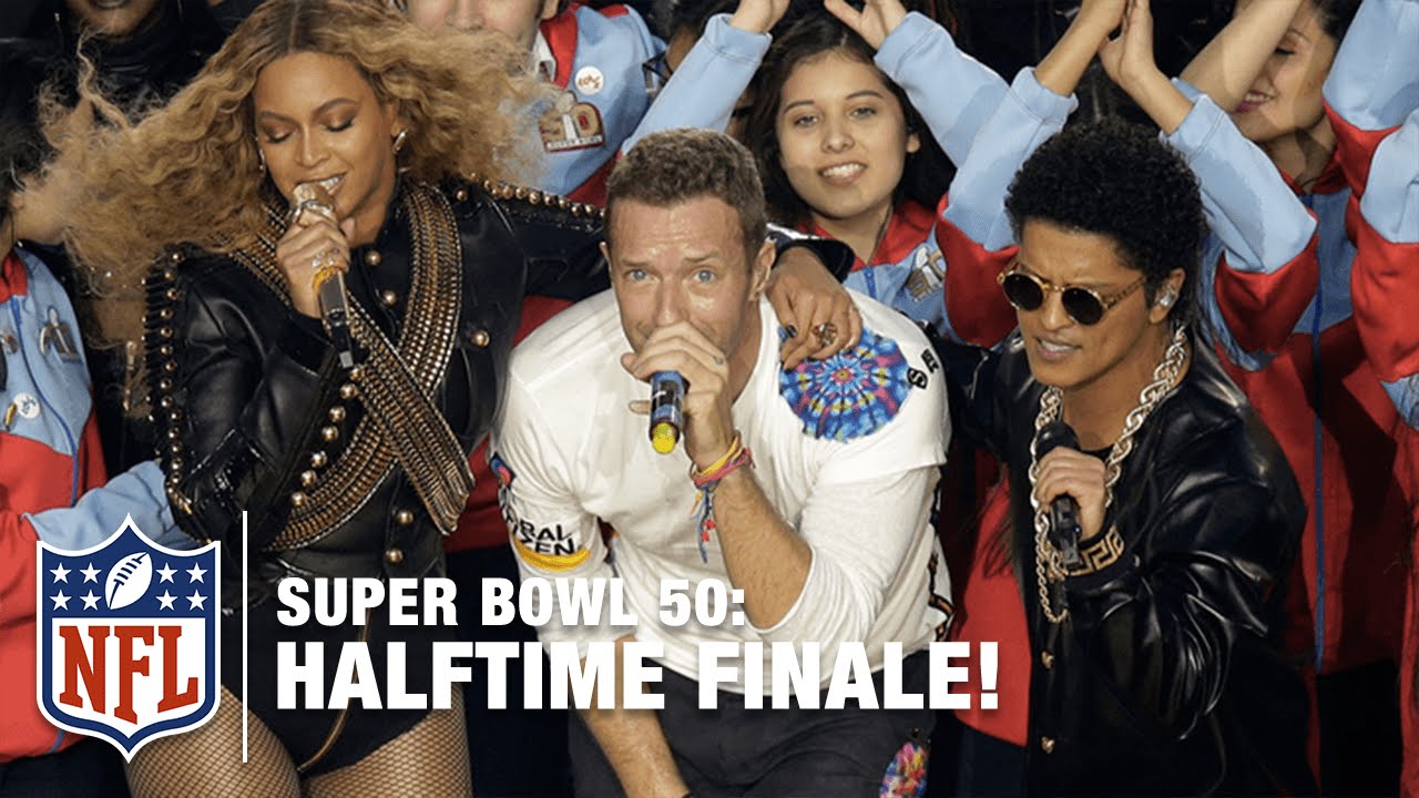 Coldplay, Beyoncé & Bruno Mars Epic Ending to the Pepsi Super Bowl 50 Halftime Show | NFL