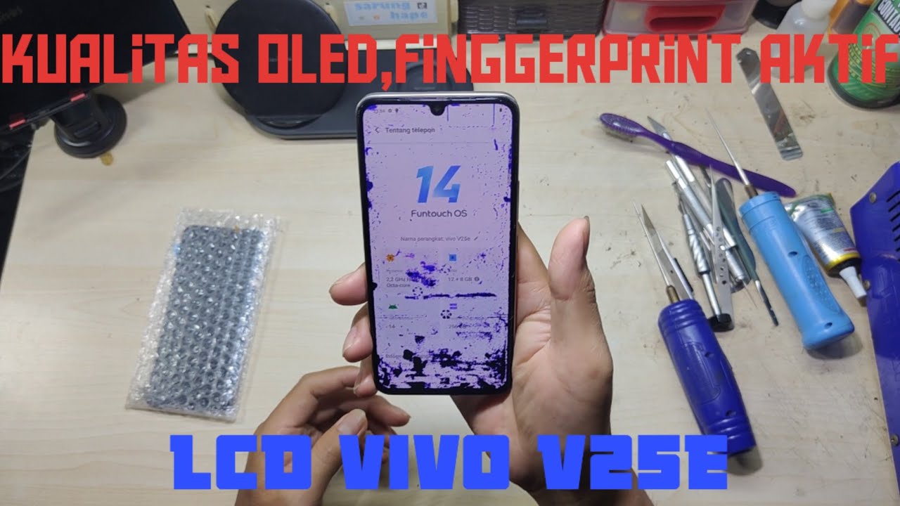 mengganti LCD vivo V25e kualitas OLED
