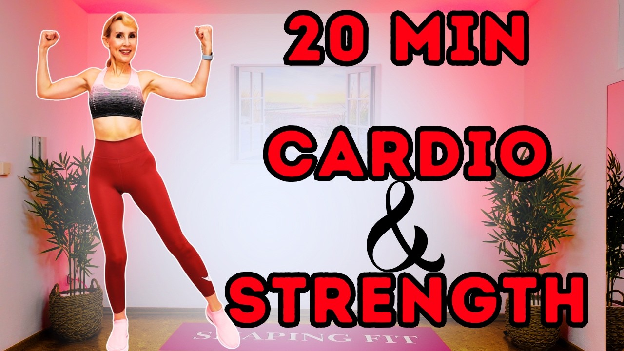 20 Min Cardio + Strength Workout 🔥 Full Body Bodyweight Training at Home