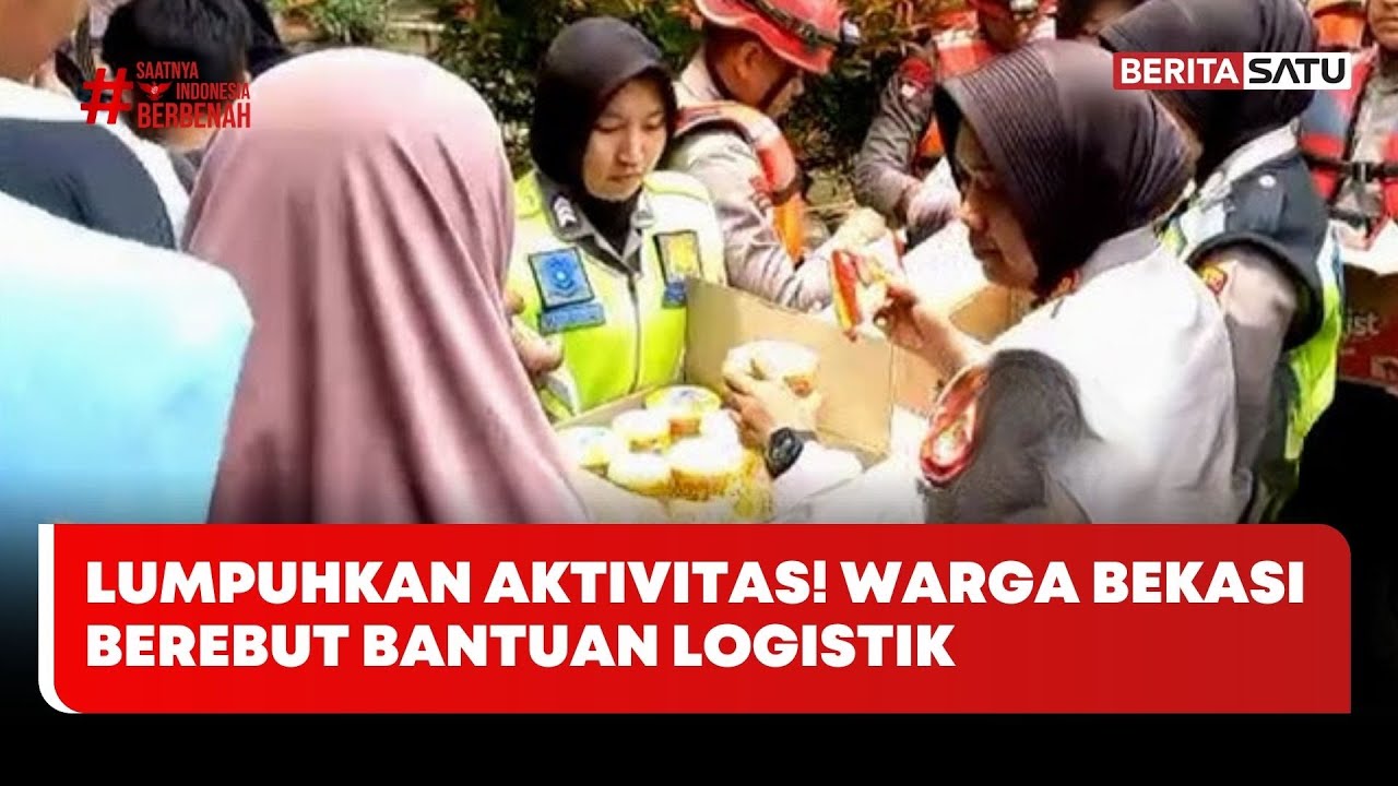 Banjir Lumpuhkan Aktivitas, Warga Bekasi Berebut Bantuan Logistik #beritasatu