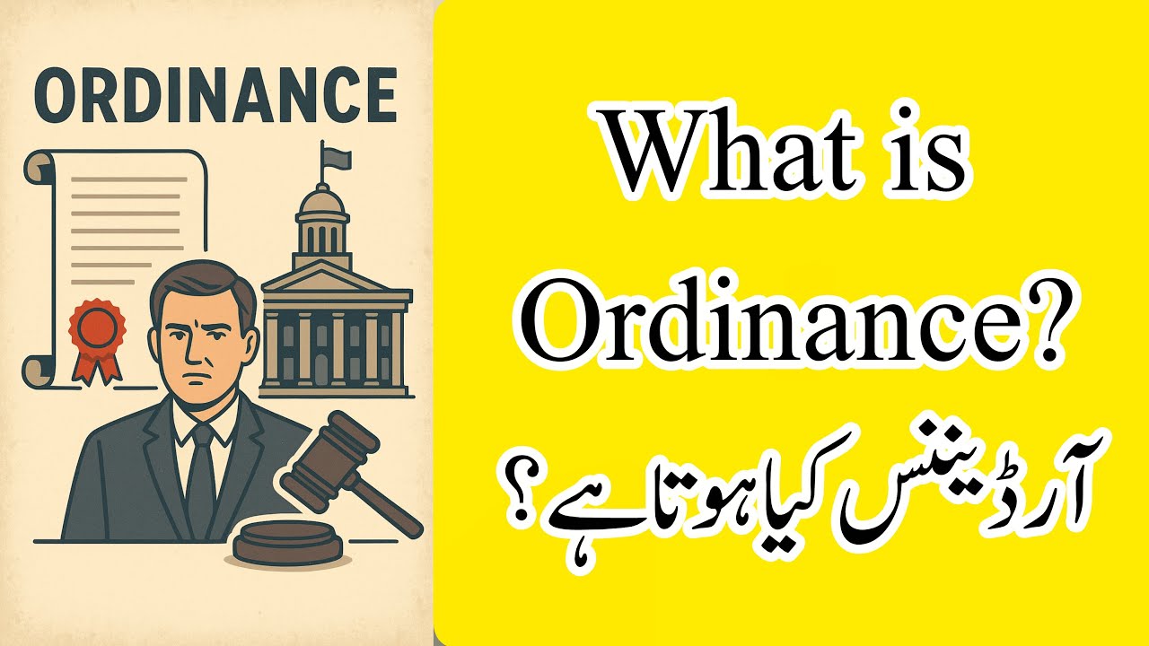 What is ordinance?