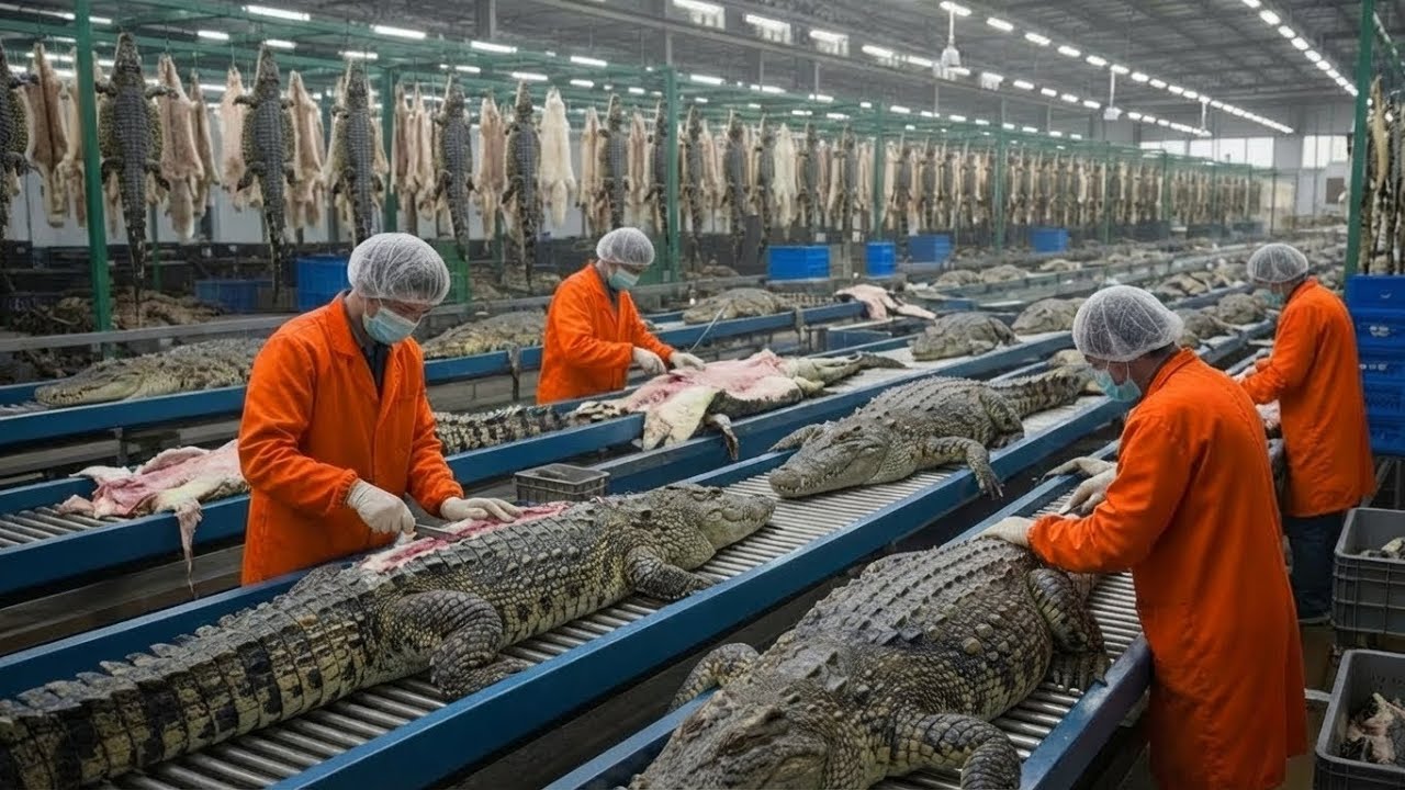 Inside the Crocodile-Leather Factory: From Farm to Luxury Item (Full Process)