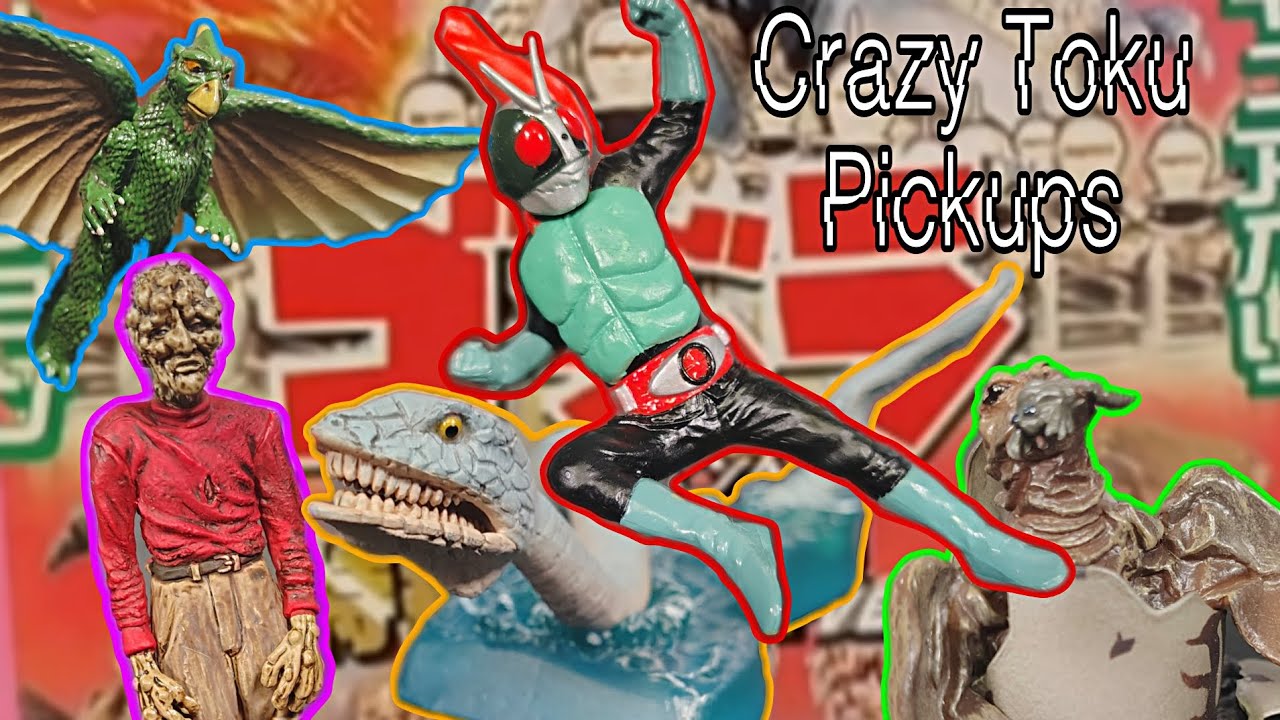Recent Iwakura Special Effects Series/random Tokusatsu Gashapon pickups! (Godzilla, Kamen Rider)