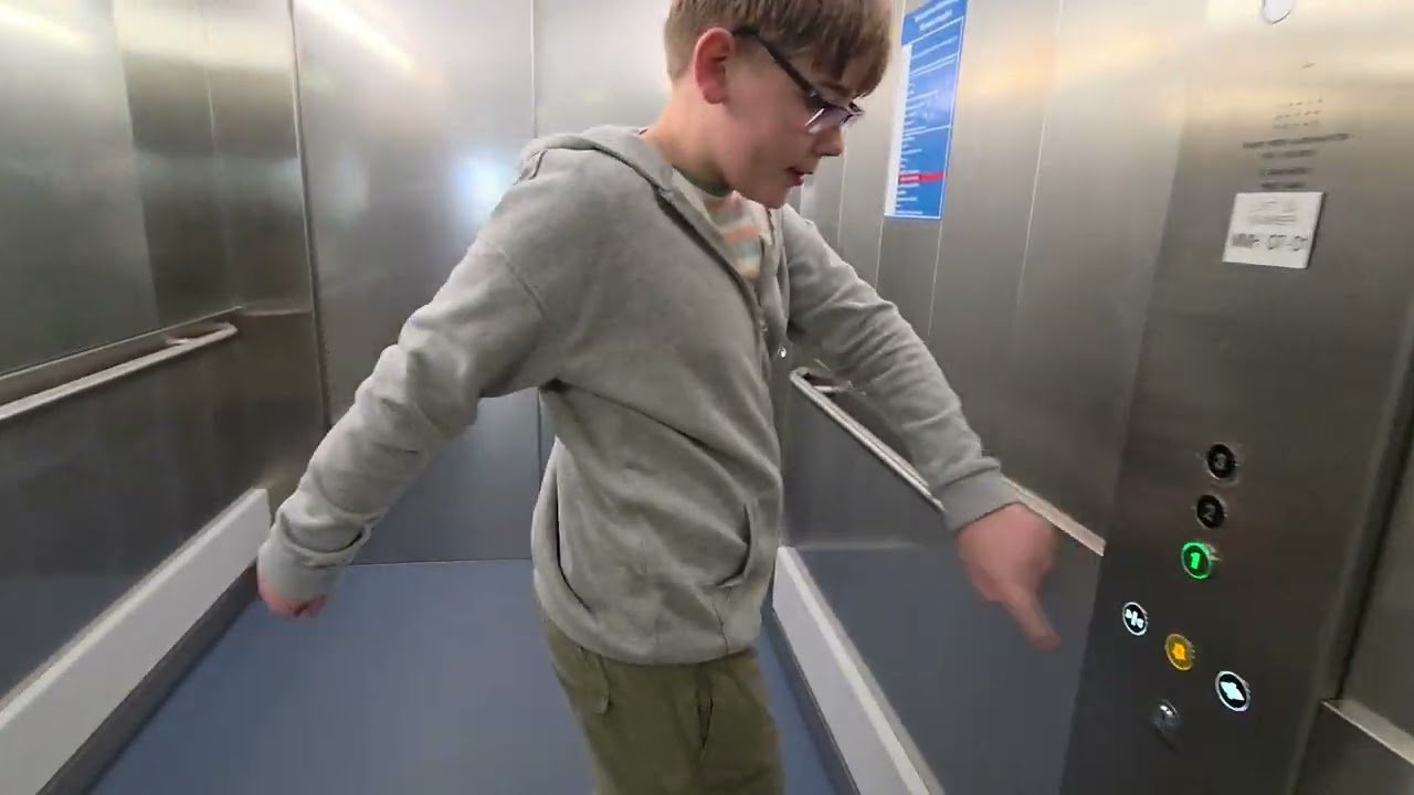 Lifts @ Montagu hospital, Mexborough, Ansa, Vimec stairlift and Schindler elevator (European voice)