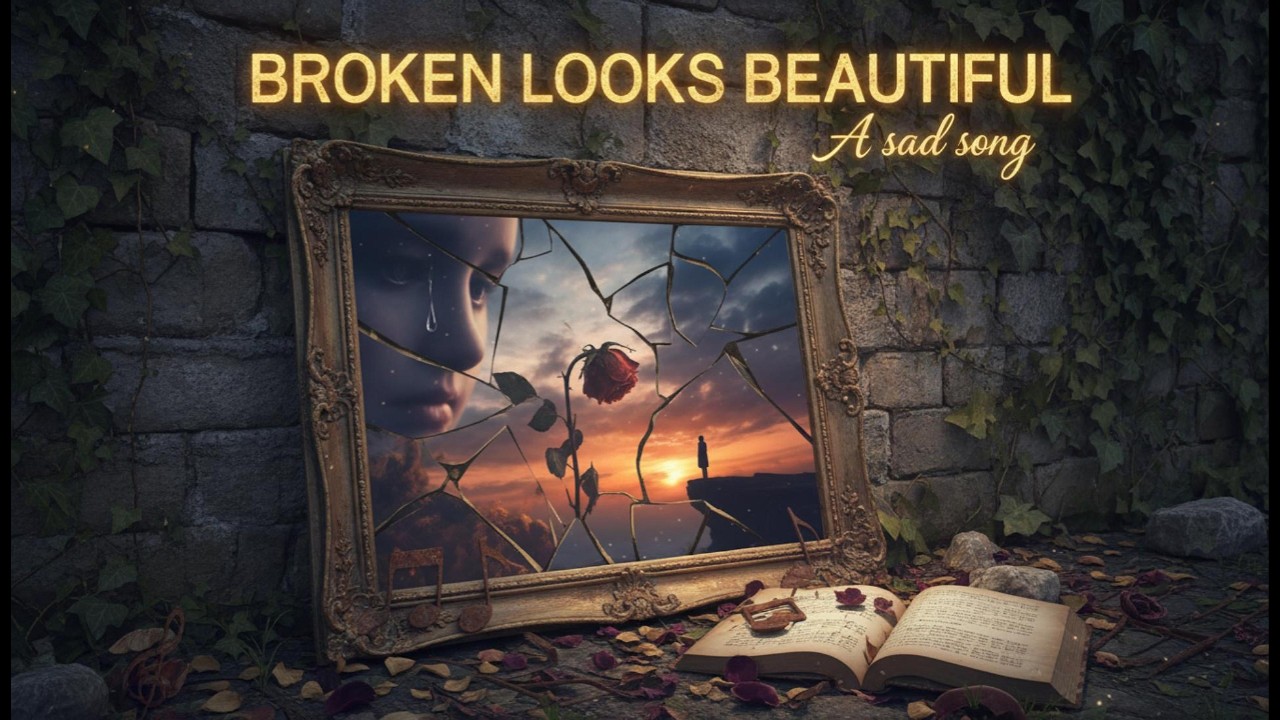 Broken Looks Beautiful 🌹 A Sad Song (Original Emotional Track) | Kong Lyrics