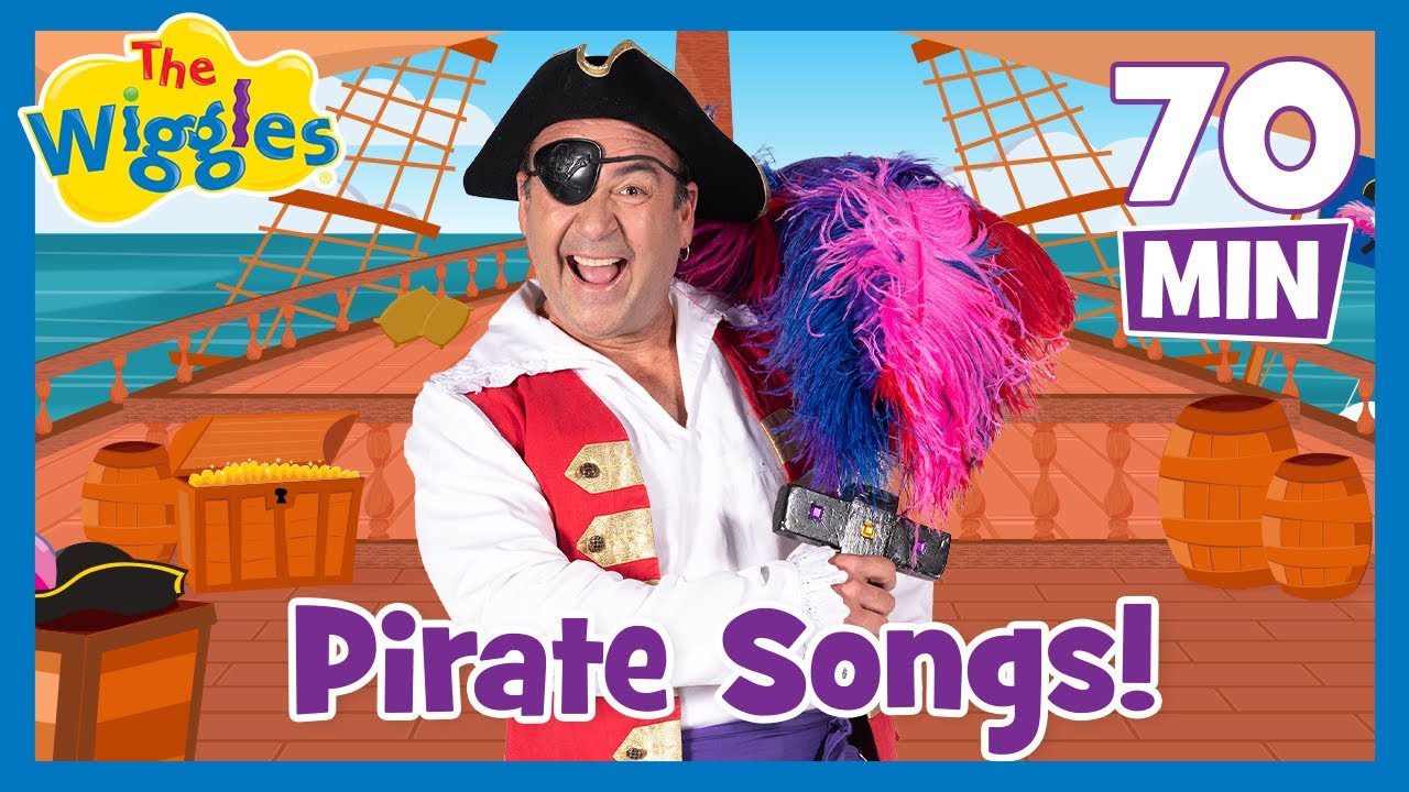 Fun Pirate Songs and Sea Shanties for Kids⛵ The Wiggles & Captain Feathersword 🪶🏴‍☠️ One Hour +