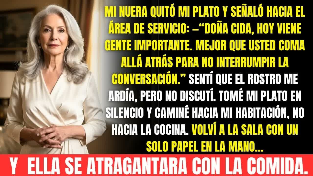 Me mandó al área de servicio para no “interrumpir”… volví con un solo papel y se atragantó.