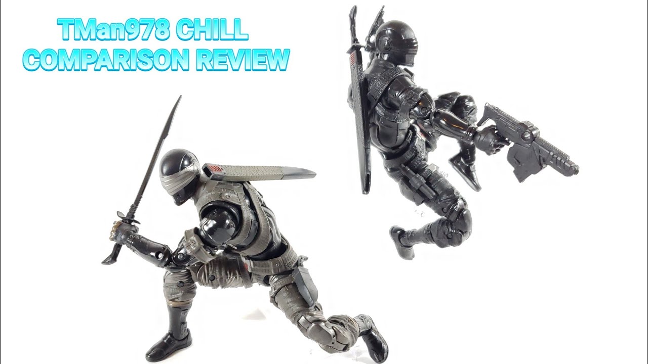 GI Joe CLASSIFIED #02 & #00 Snake Eyes CHILL COMPARISON REVIEW