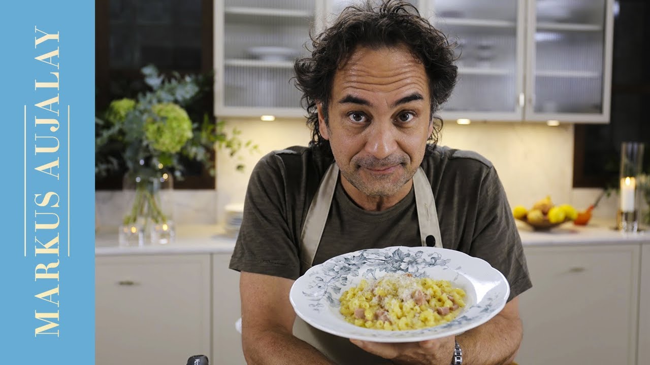 Makaroner och falukorv ”Carbonara” | Markus Aujalay