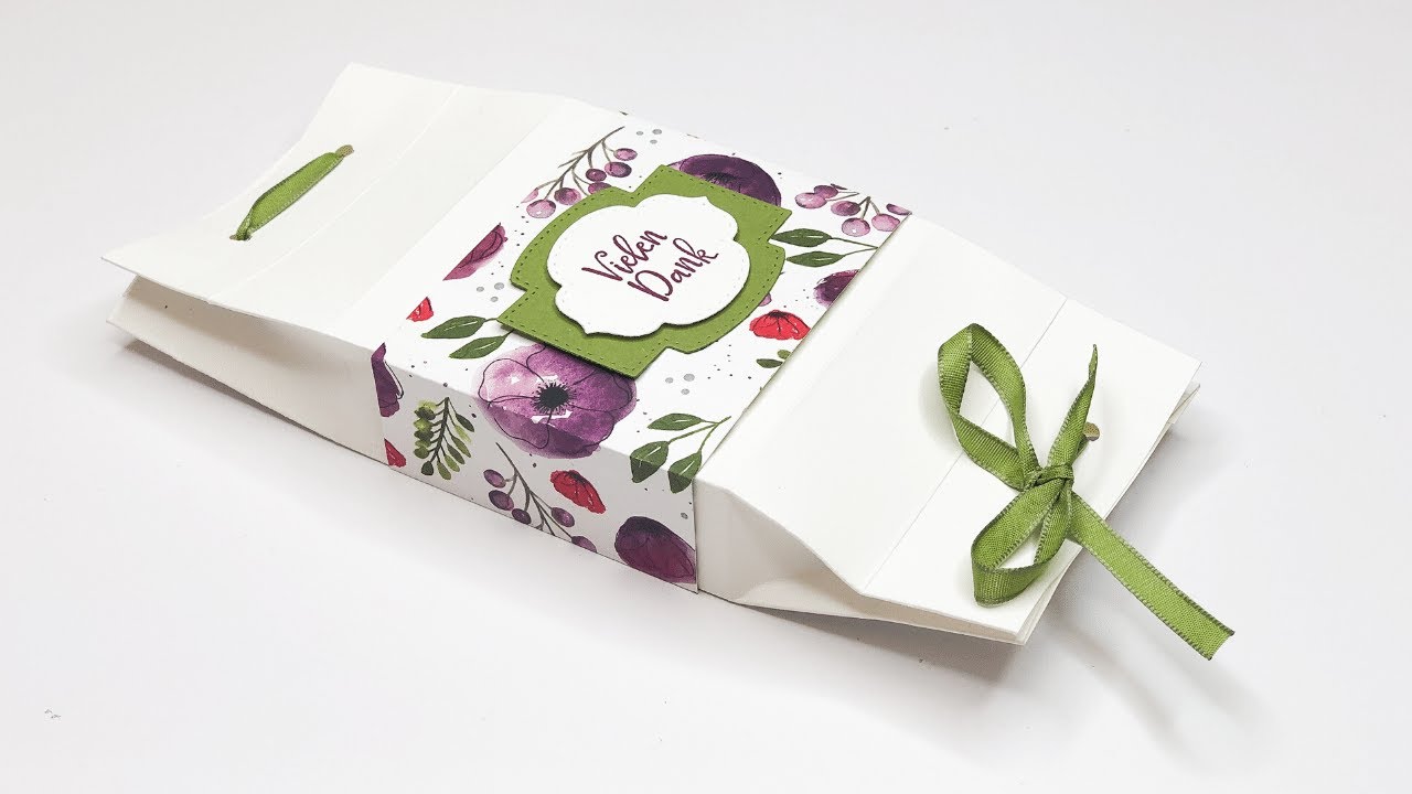 Geschenkbox basteln: Schachtel f&uuml;r Geldgeschenke und Kleinigkeiten basteln--DIY