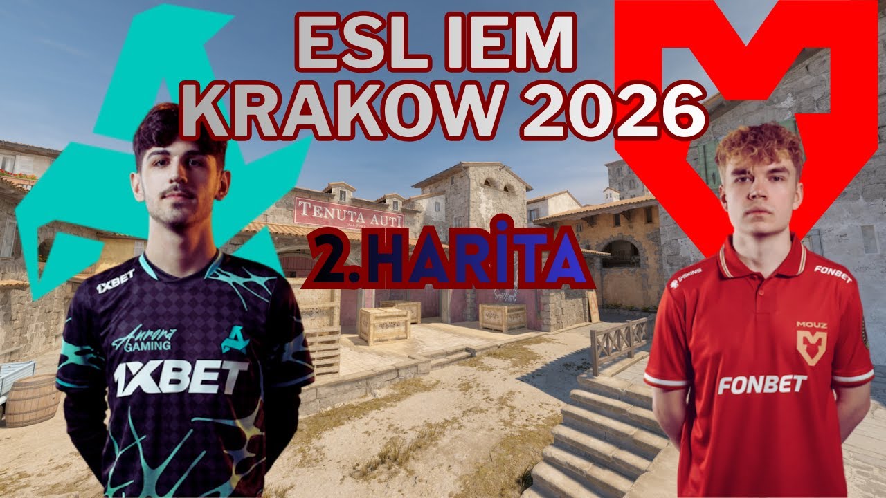 AURORA vs MOUZ | 2.MAP | IEM KRAKOW 2026 | HIGHLIGHTS | #cs2 #esl #xantares