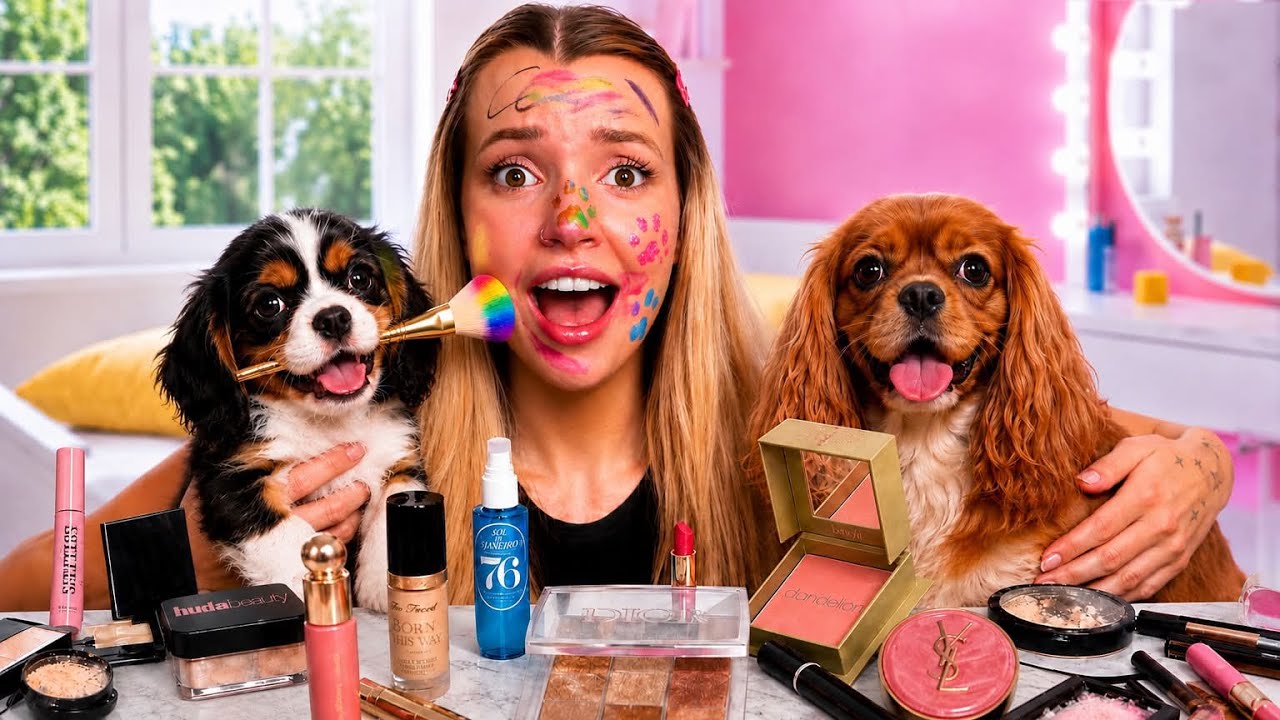 PIESKI DECYDUJĄ O MOIM MAKIJAŻU! 😱🐶