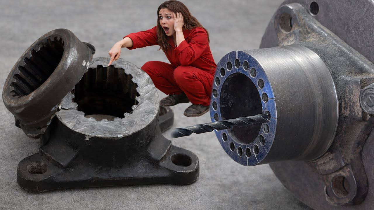 How Mechanic Repaired a Broken Companion Flange with Making Magnificent Teeth On Its Inner Side…