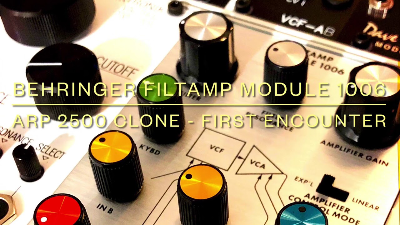 Behringer FiltAmp Module 1006 - ARP 2500 clone - first encounter