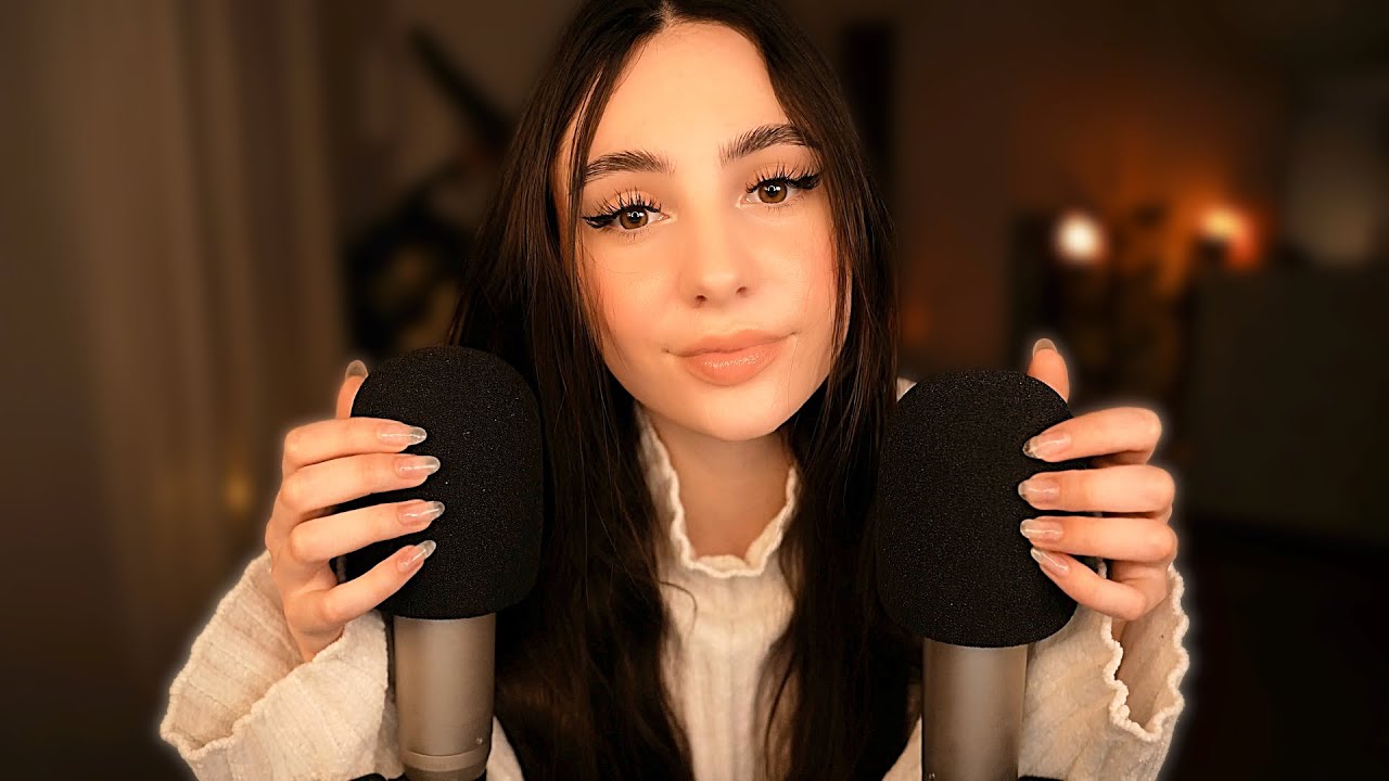 ASMR глубокое царапание микрофона 💅🏼 с 2 микрофонами 🎙️🎙️ Без разговоров 🤫