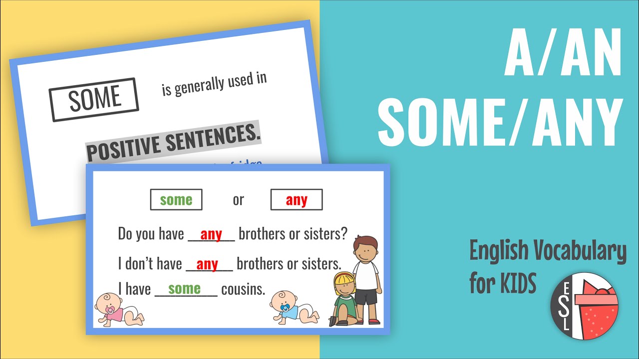 A, An, Some, Any | English Grammar for Kids & Beginners