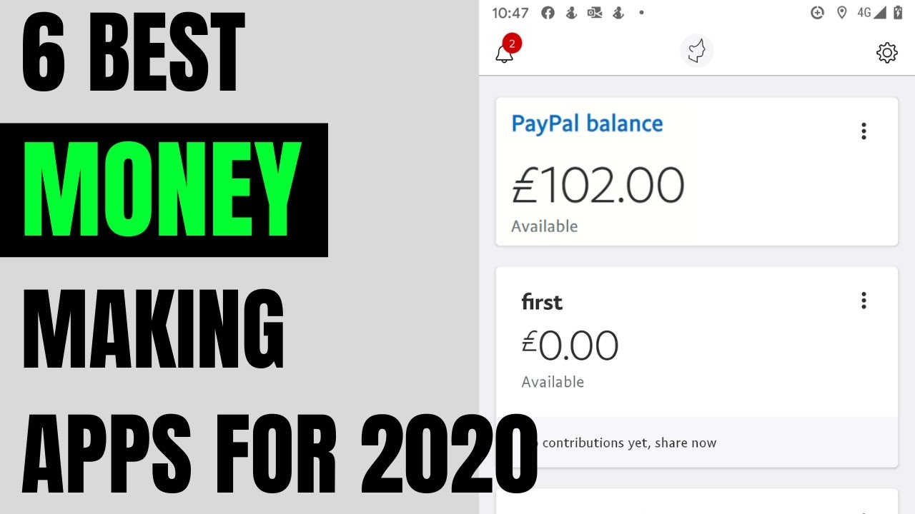 6 Best Money Making Apps For 2020 ( Works Worldwide)
