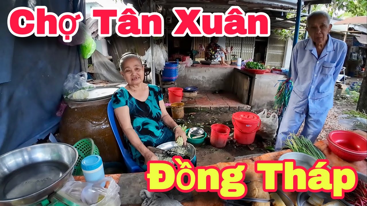 Chợ Tân Xuân Châu Thành Đồng Tháp Người Lớn Tuổi Khó Khăn Hạnh Phúc Nhận Quà Mỹ | Khương Nhựt Minh