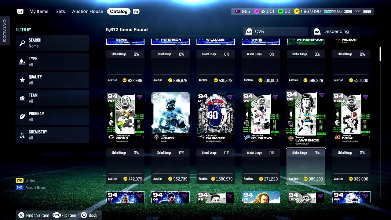 Madden NFL 26 Mut Lions theme team!! GrinDing for 100M !!