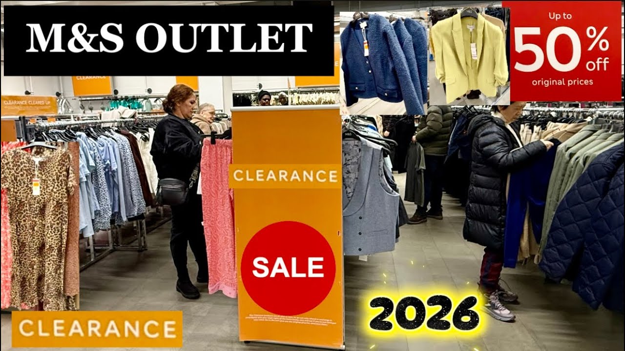 M&S Outlet up to 50% off Clearance Sale 2026 . Clothes / shoes / home decor / and much more .
