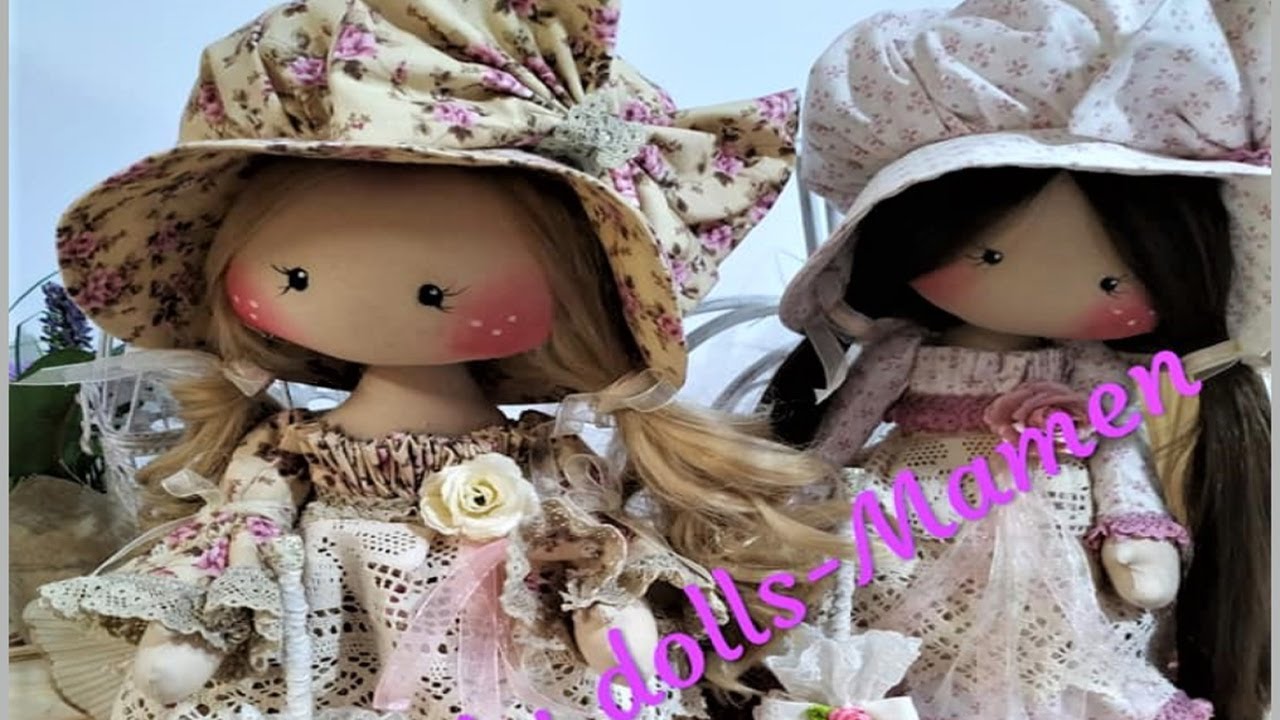 Muñecas de tela muy fácil- Natalia y Analía ( 2 de 2 partes)