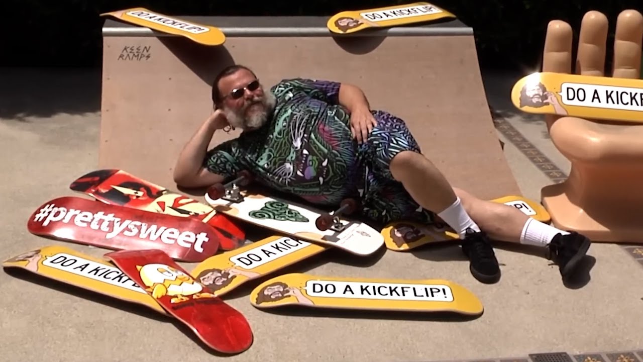 Jack Black DO A KICKFLIP!!!