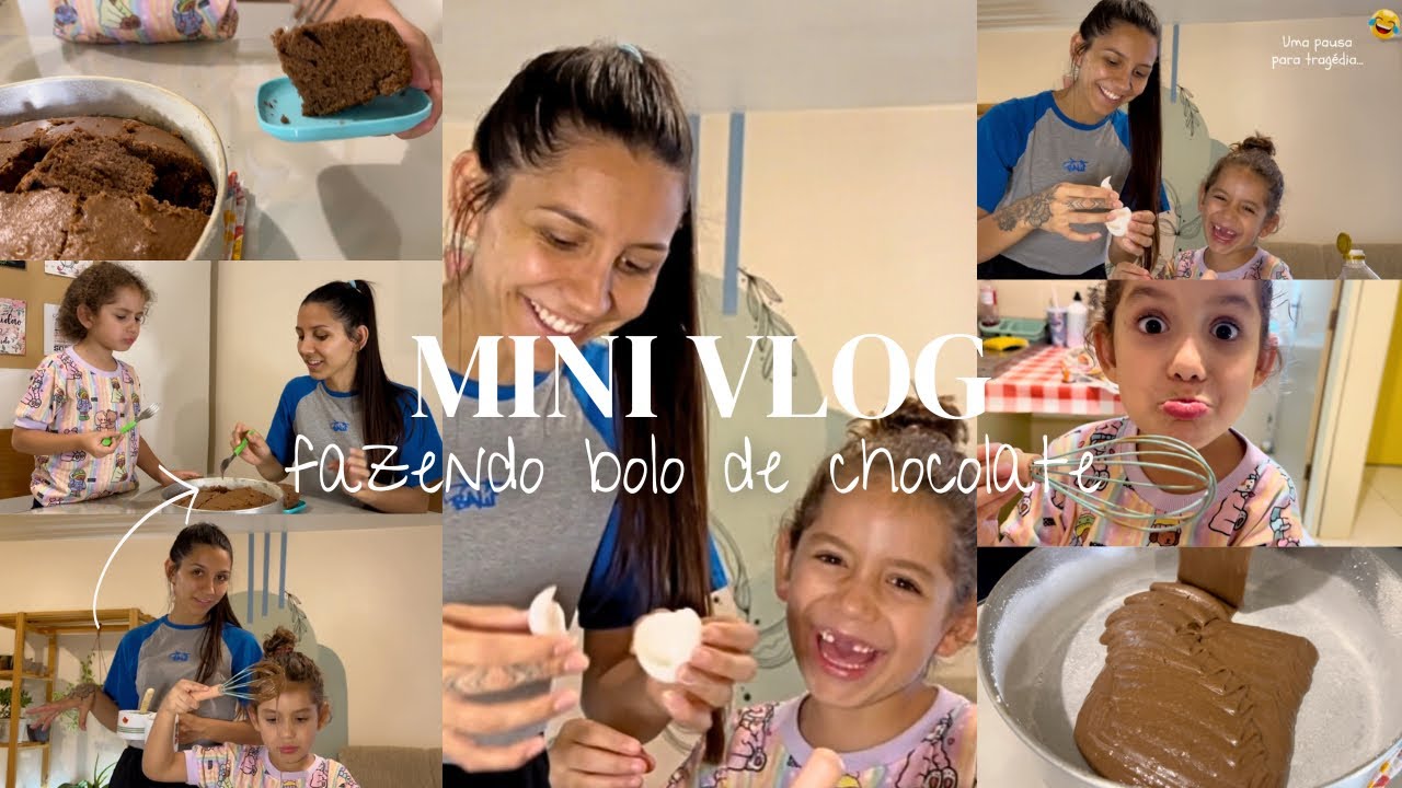 MINI VLOG| fazendo um bolo de chocolate com a minha filha