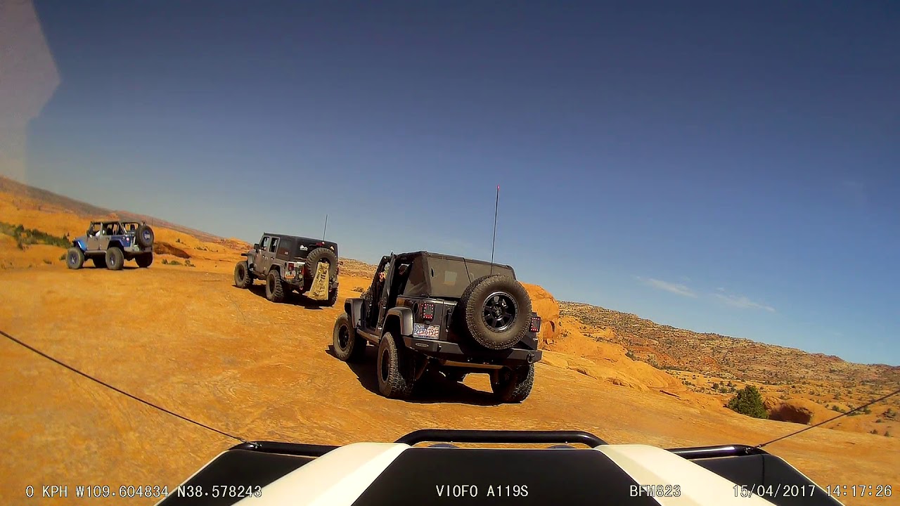 4x4 - Golden Spike - Argentinos en MOAB. Easter Jeep Safari 2017. Dash Cam. Viofo A119S