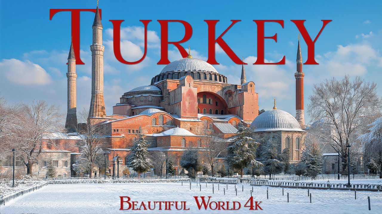 Turkey 4K | Winter Beauty of Snowy Cappadocia Fairy Chimneys and Warm Villages