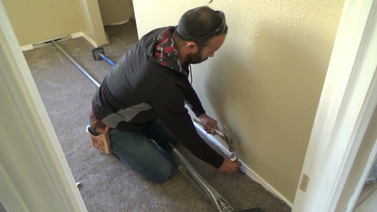 Home Rehab Episode 24...How to Use Carpet Power Stretcher Made Easy