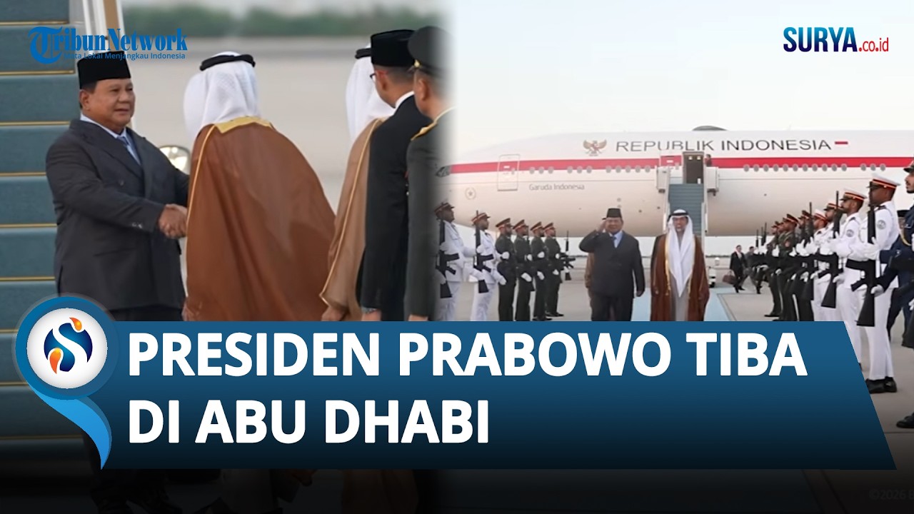 Momen Presiden Prabowo Tiba di Abu Dhabi, Siap Bertemu Presiden MBZ
