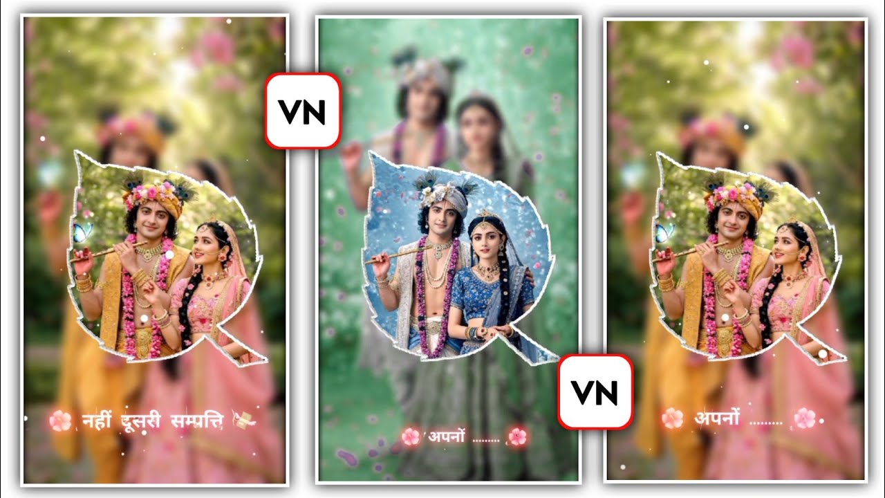 New  New Trending Radha Krishna Status Video Editing In Vn App || New Trending Video Editing Vn App