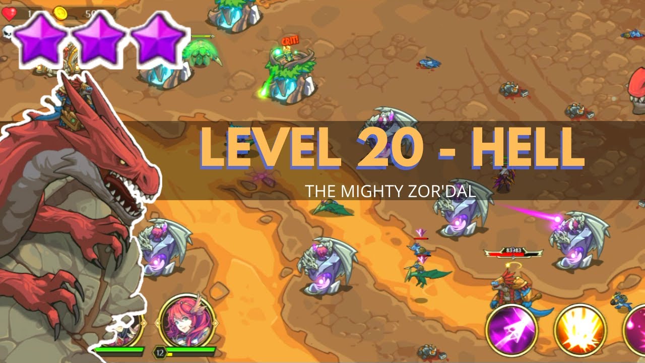 Kingdom War TD: Level 20 HELL / GAMEPLAY  / GUIDE / WALKTHROUGH / Legends Defense