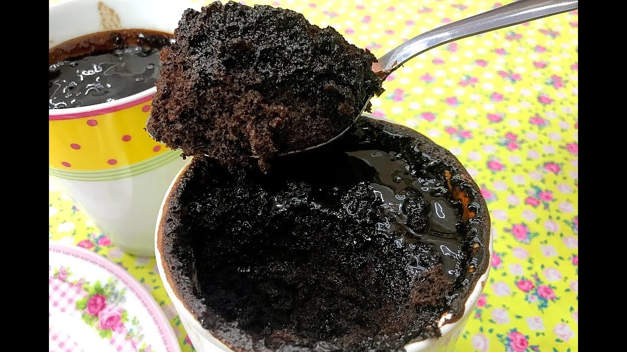 MELHOR BOLO DE CHOCOLATE PRONTO EM 4 MINUTOS