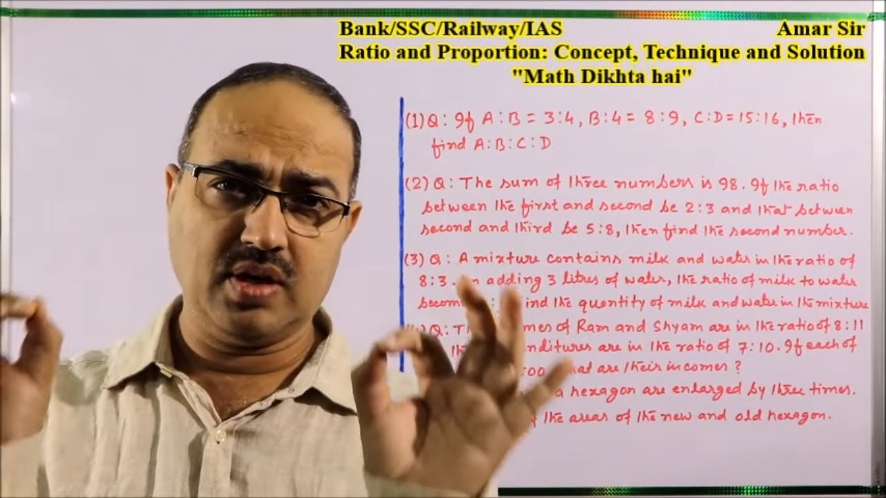 Ratio and Proportion Complete Concept RRB NTPC GROUP D Bank PO SSC CGL