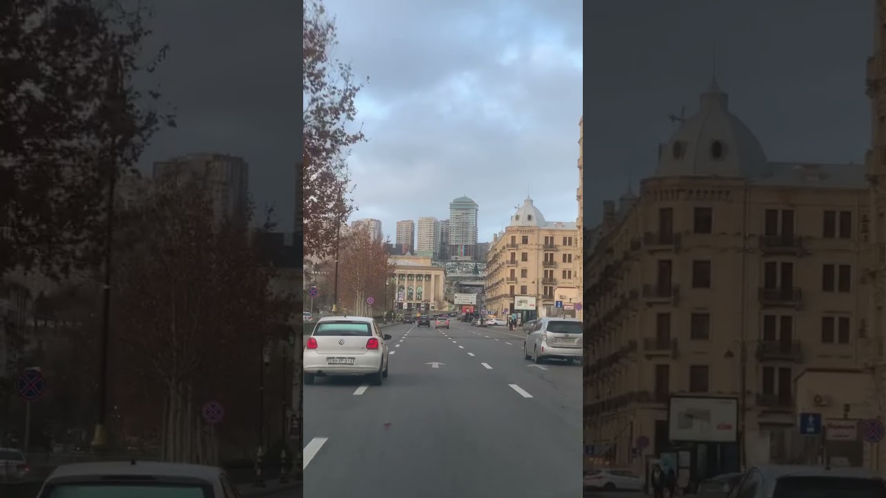 Baku 2023 Fizuli k&uuml;&ccedil;əsi qış parkı#2023 #snow #баку  #eyyubyaqubov #зима2023 #walkingtour #azerbaijan