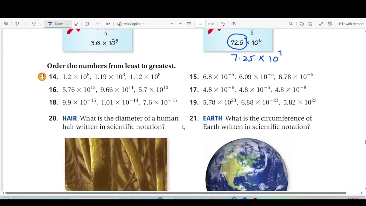 Scientific Notation Grade 8 MATH